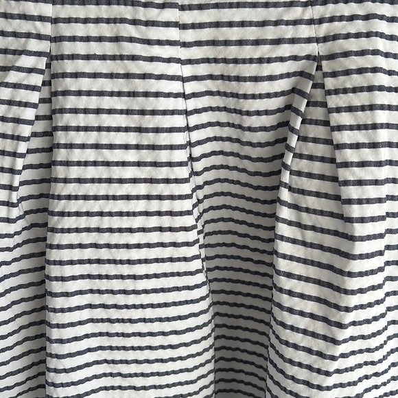 ANNA SERAVALLI Blue & White Striped Midi Skirt Sz 42  / 38 FR - Picture 2 of 9